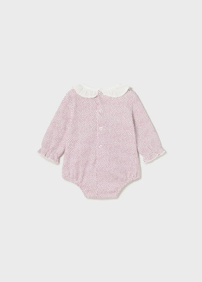 Body cuello holán Better Cotton recién nacido  Ref. 13-02732-075 Estampado