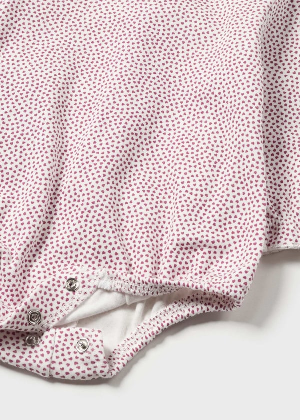 Body cuello holán Better Cotton recién nacido  Ref. 13-02732-075 Estampado