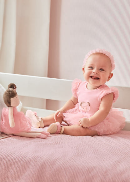 Body tutu en algodón sostenible con diadema para recién nacido MAYORAL Ref. 23/1732/65 Rosa baby