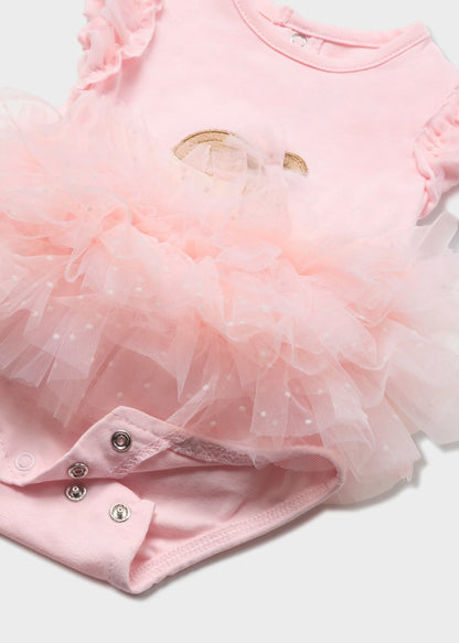 Body tutu en algodón sostenible con diadema para recién nacido MAYORAL Ref. 23/1732/65 Rosa baby