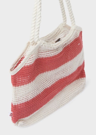 Copy of Bolsa de rejilla con fibras recicladas para chica Art. 23-10511-059 Coral