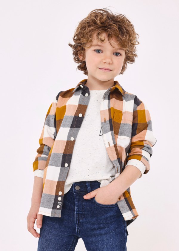 Camisa cuadros Better Cotton niño  Ref. 13-04111-066