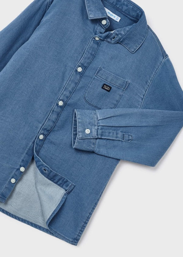 Camisa m/l soft denim MAYORAL Ref. 13/4112/65 Medio