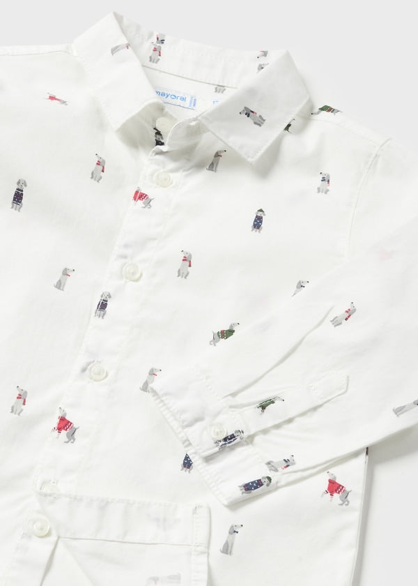 Camisa estampada Better Cotton bebé  Ref. 13-02176-051 Blanco