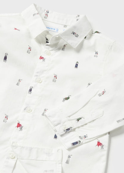 Camisa estampada Better Cotton bebé  Ref. 13-02176-051 Blanco