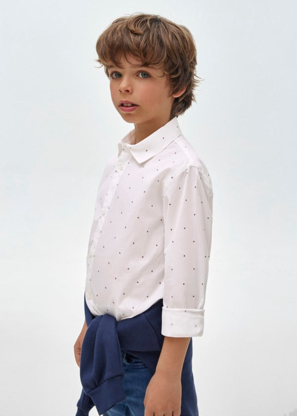 Camisa estampada Better Cotton chico  Ref. 13-07187-046 Blanco