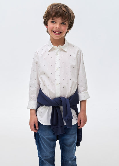 Camisa estampada Better Cotton chico  Ref. 13-07187-046 Blanco