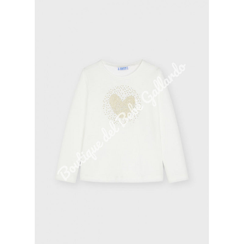 Camiseta Niña Sku 178 Color Crudo