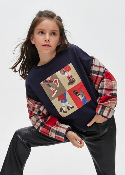 Camiseta estampada Better Cotton chica  Ref. 13-07046-071 Marino