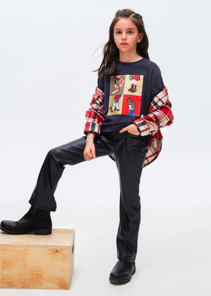 Camiseta estampada Better Cotton chica  Ref. 13-07046-071 Marino
