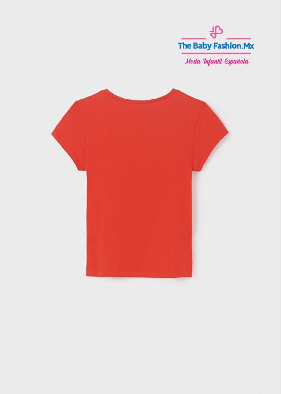 Camiseta para chica MAYORAL Ref. 6037/72 Carmin