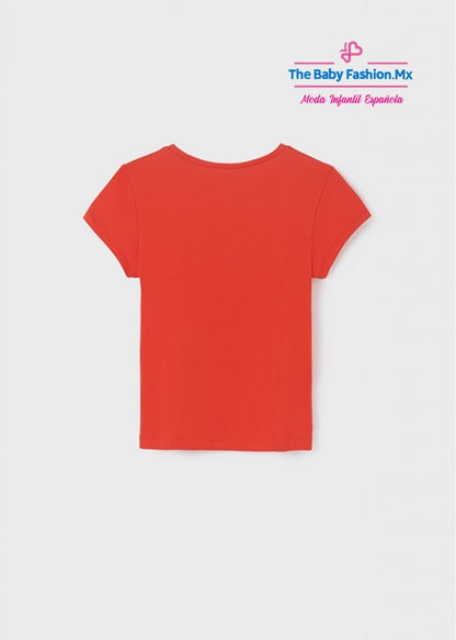 Camiseta para chica MAYORAL Ref. 6037/72 Carmin
