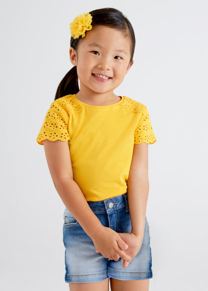 Camiseta Bordados Sku 3034 Color 24 Banana