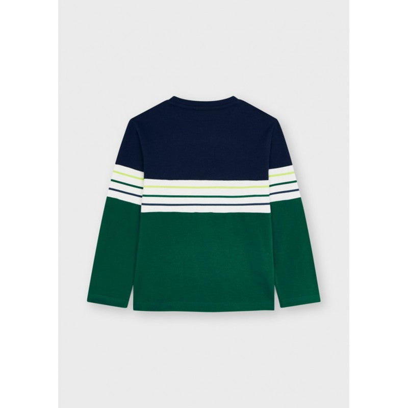 Camiseta M/L Combinada para niño MAYORAL Ref 4083/24 Kale