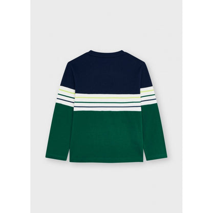 Camiseta M/L Combinada para niño MAYORAL Ref 4083/24 Kale