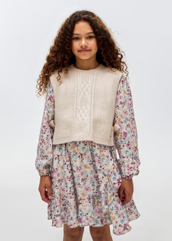 Chaleco tricot MAYORAL Ref. 13/7314/78 Garbanzo
