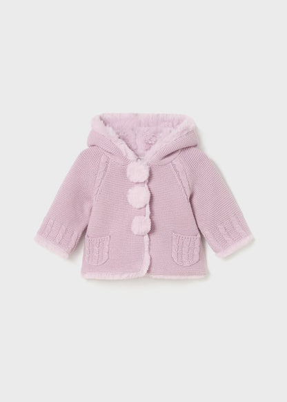 Rebecon pompon para bebé MAYORAL Ref. 13/2304/41 Mauve
