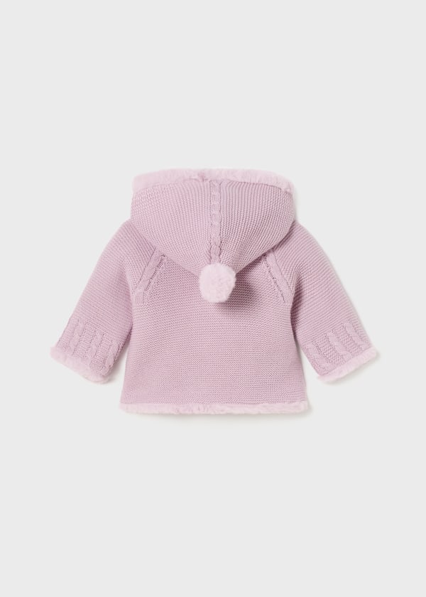 Rebecon pompon para bebé MAYORAL Ref. 13/2304/41 Mauve