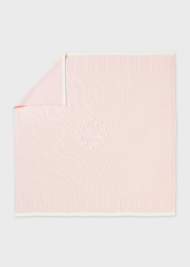 Cobijita bordada bebé Art. 30-19825-062 Rosa baby