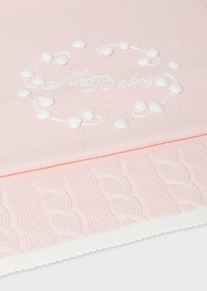 Cobijita bordada bebé Art. 30-19825-062 Rosa baby