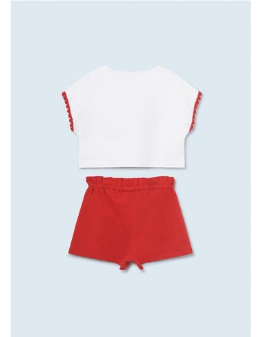 Conjunto 2 Piezas Short Grafica Sku 6247 Color 31 Rojo