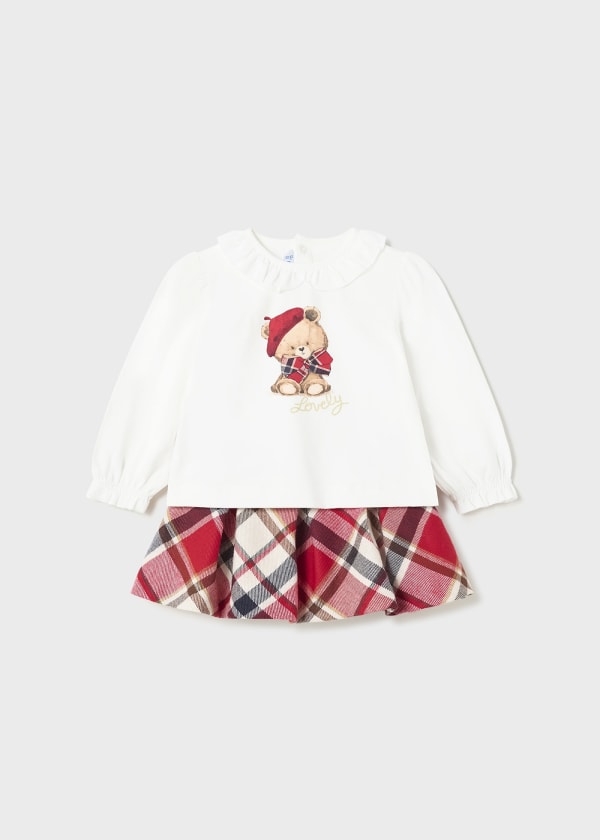 Conj. falda cuadros MAYORAL Ref. 13/2995/63 Rojo