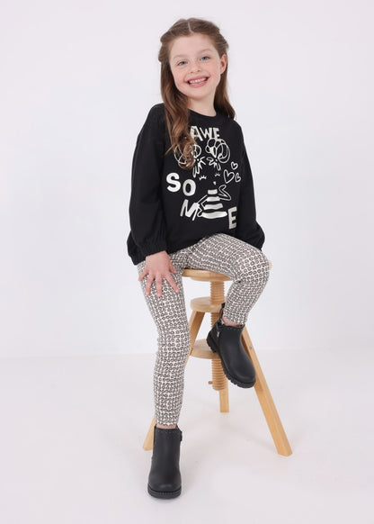 Conj. leggings embossed MAYORAL Ref. 13/4791/93 Negro