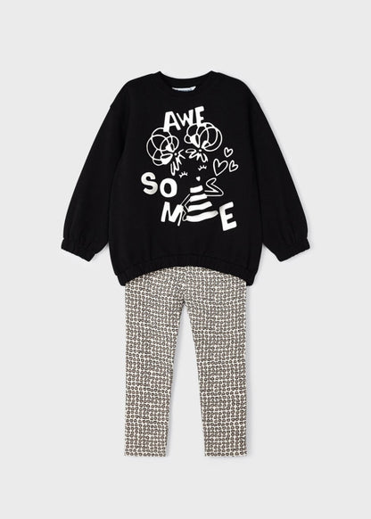 Conj. leggings embossed MAYORAL Ref. 13/4791/93 Negro