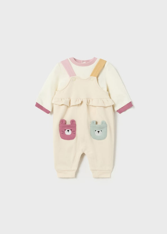 Conjunto 2 piezas Better Cotton recién nacido Ref. 13-02687-045 Hueso