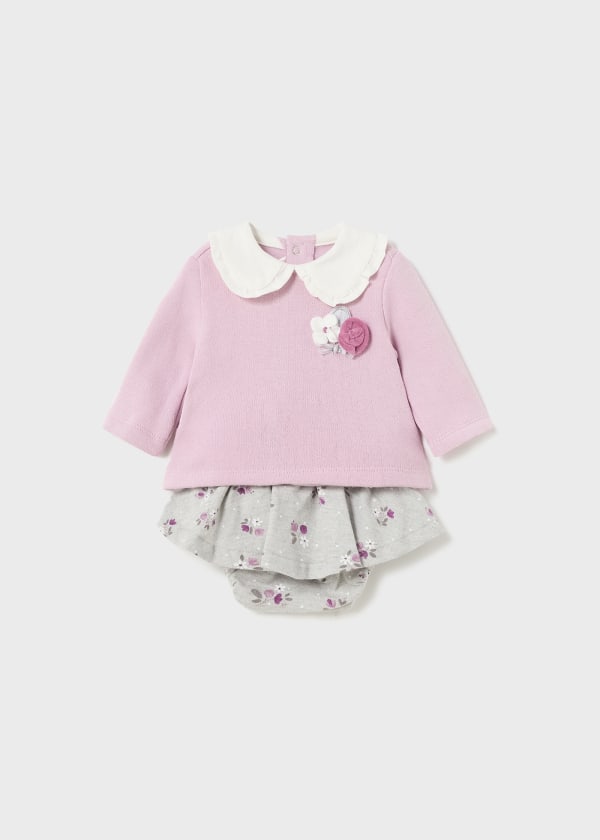 Conjunto 2 piezas Better Cotton recién nacido  Ref. 13-02237-064 Violet