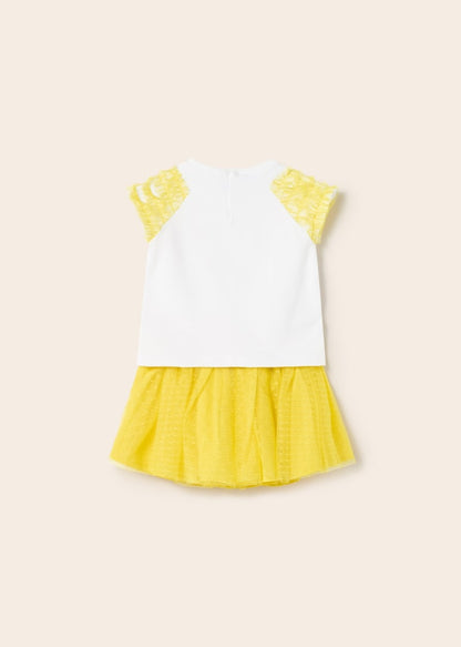 Conjunto 2 piezas con falda de tul para bebé Art. 23-01978-081 Mimosa