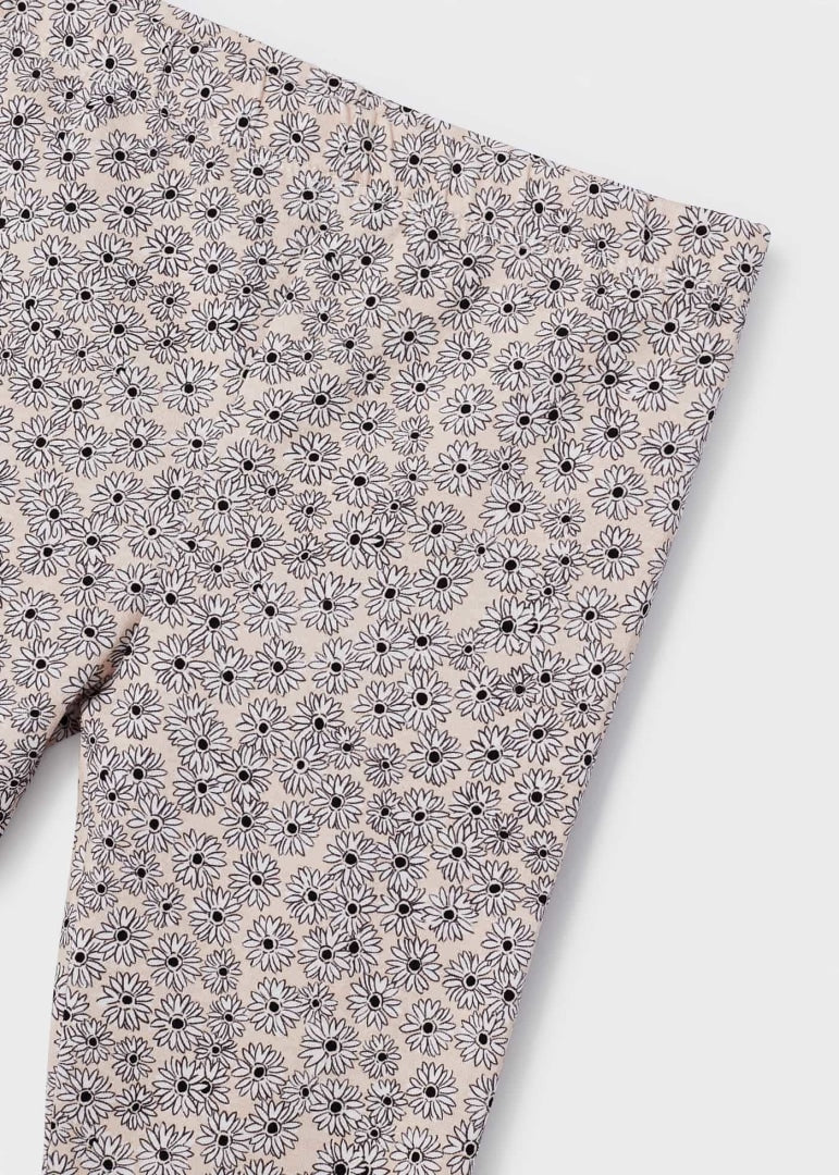 Conjunto 2 piezas con legging de algodón sostenible para niña Art. 23-03780-083 Almendra