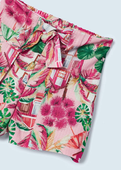 Conjunto 2 piezas con short estampado para niña Art. 23-03214-054 Peonia
