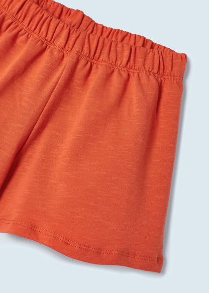 Conjunto 2 piezas con top de algodón sostenible para niña Art. 23-03217-025 Naranja