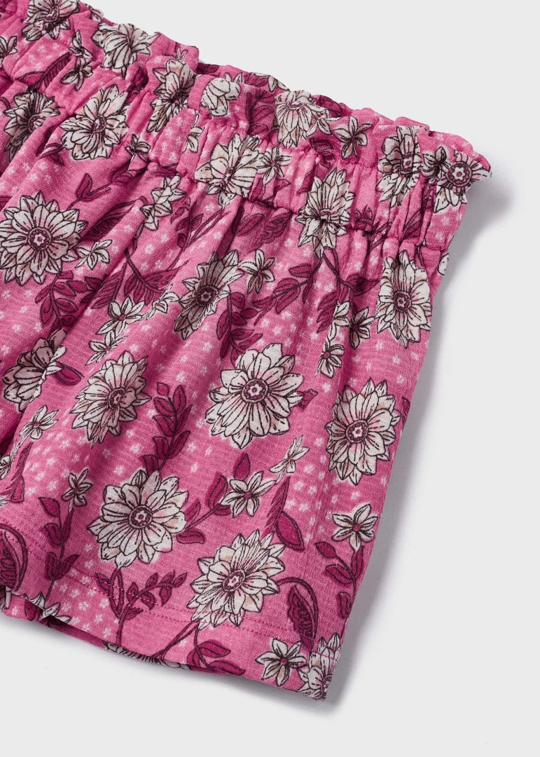 Conjunto 2 piezas con top de punto smock para niña Art. 23-03211-022 Peonia