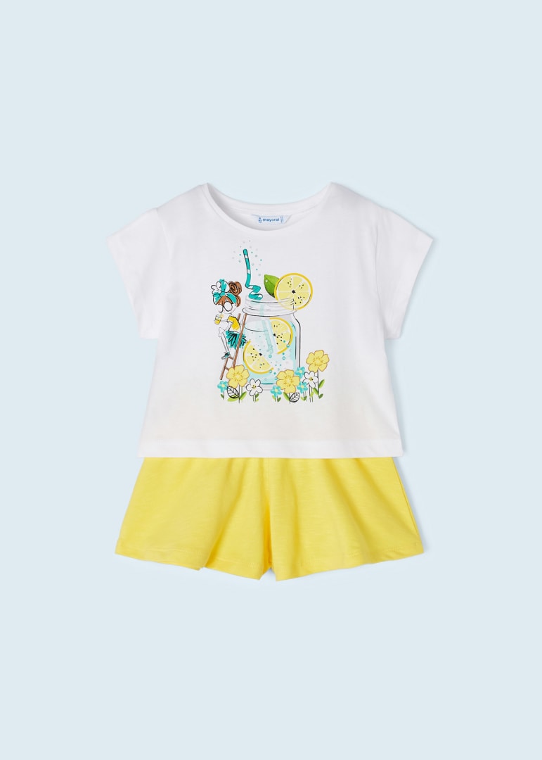 Conjunto 2 piezas de algodón sostenible para niña Art. 23-03213-032 Mimosa