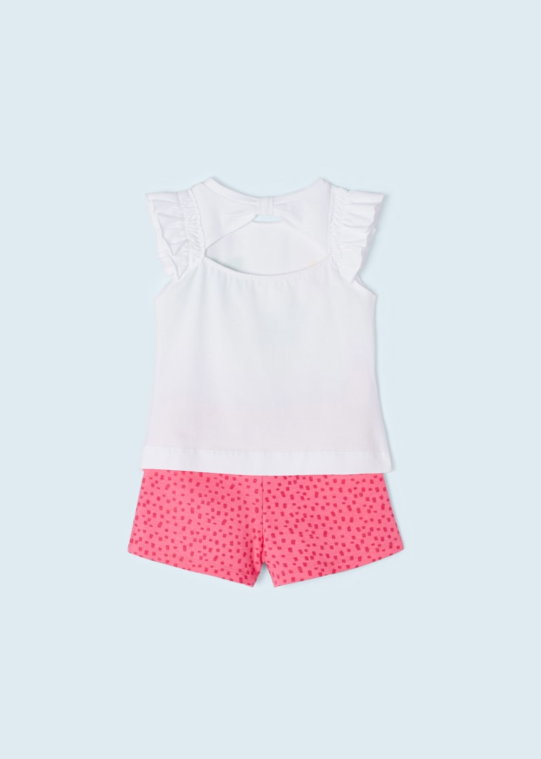 Conjunto 2 piezas de algodón sostenible para niña Art. 23-03215-090 Peonia