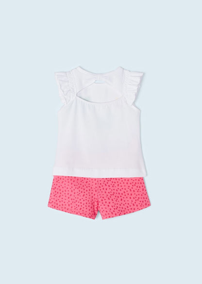 Conjunto 2 piezas de algodón sostenible para niña Art. 23-03215-090 Peonia
