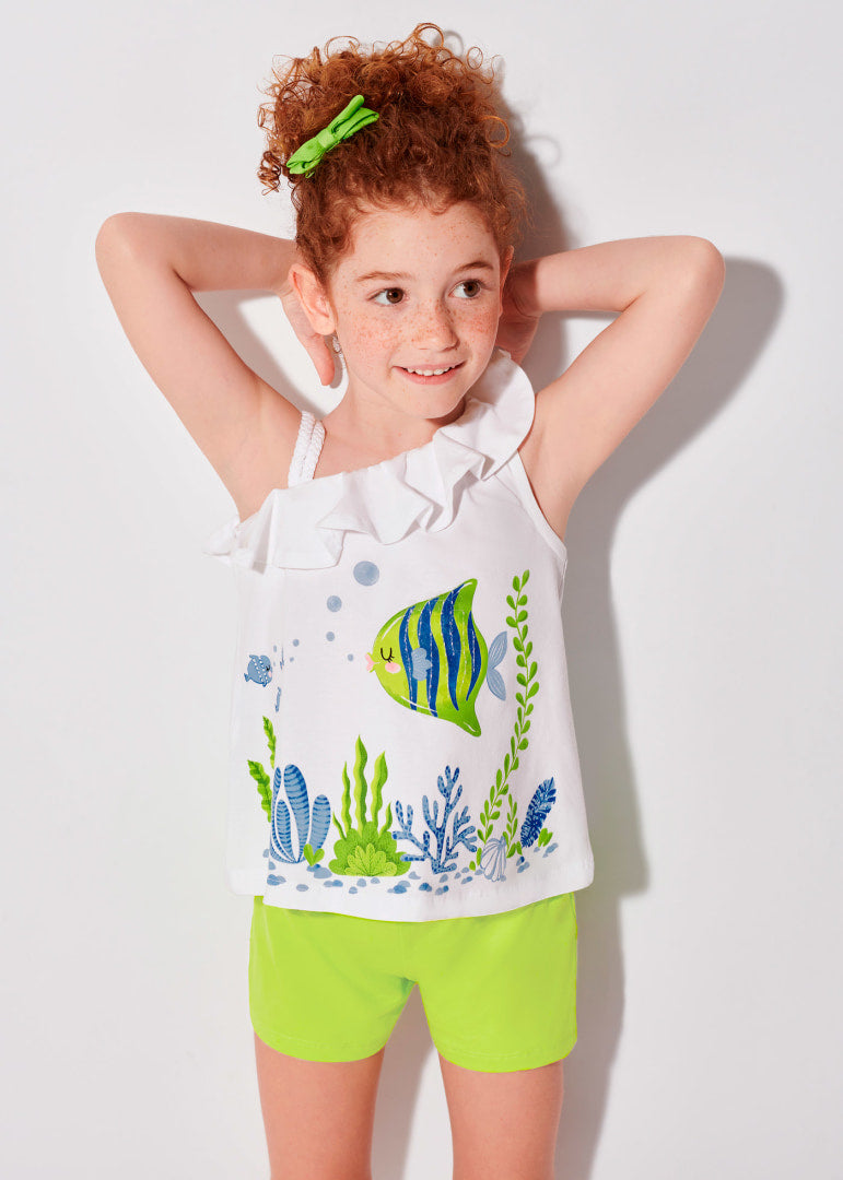 Conjunto 2 piezas de algodón sostenible para niña Art. 23-03218-096 Lima