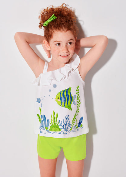 Conjunto 2 piezas de algodón sostenible para niña Art. 23-03218-096 Lima