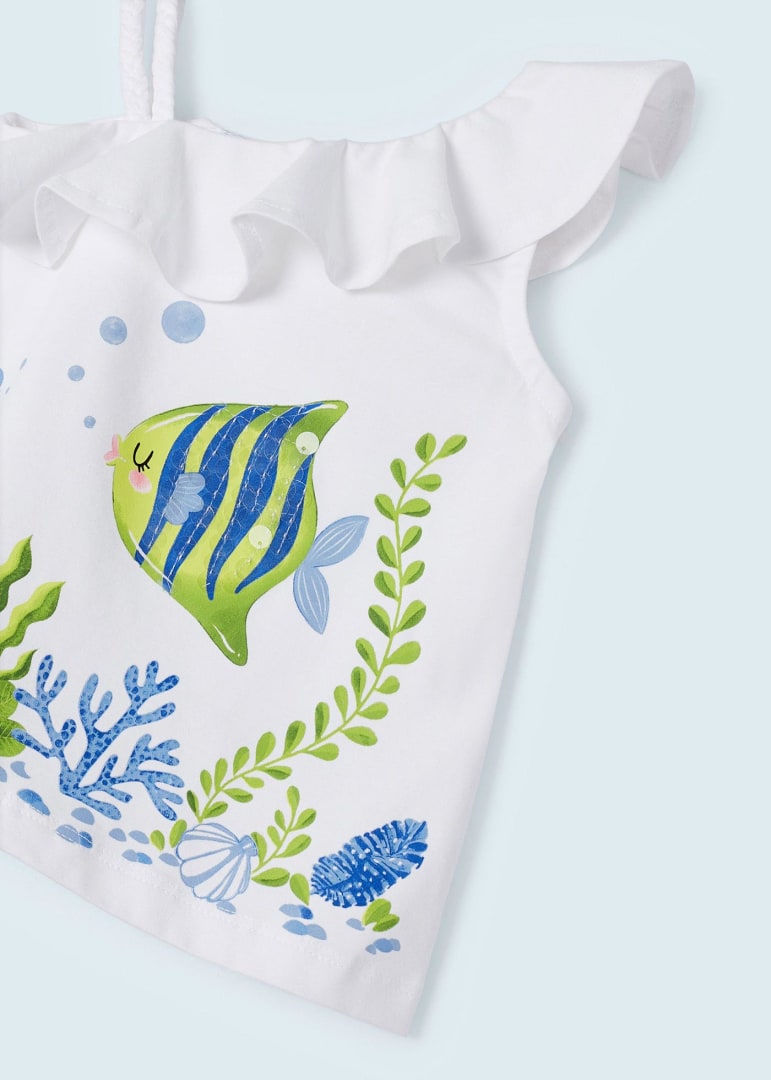 Conjunto 2 piezas de algodón sostenible para niña Art. 23-03218-096 Lima