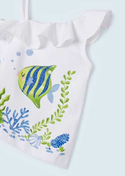 Conjunto 2 piezas de algodón sostenible para niña Art. 23-03218-096 Lima