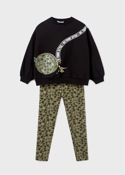 Conj. leggings estampado MAYORAL Ref. 13/7748/52 Negro