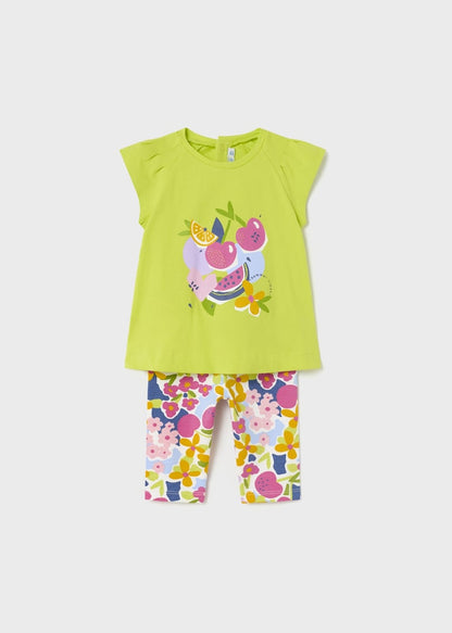 Conjunto 2 piezas estampado de algodón sostenible para bebé Art. 23-01782-046 Lima