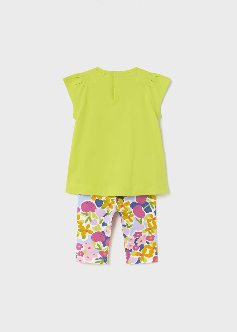 Conjunto 2 piezas estampado de algodón sostenible para bebé Art. 23-01782-046 Lima