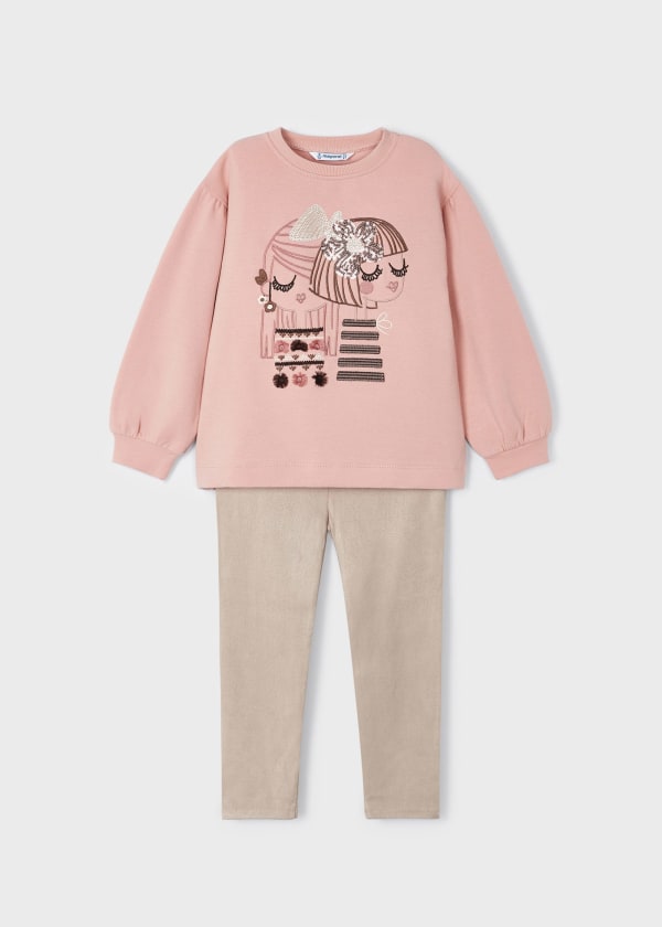 Conj. leggings antelina MAYORAL Ref. 13/4789/46 Nude