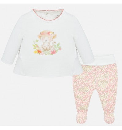 Pijama para bebé niña Conj. 2pz MAYORAL Ref. 1534/27 Nude