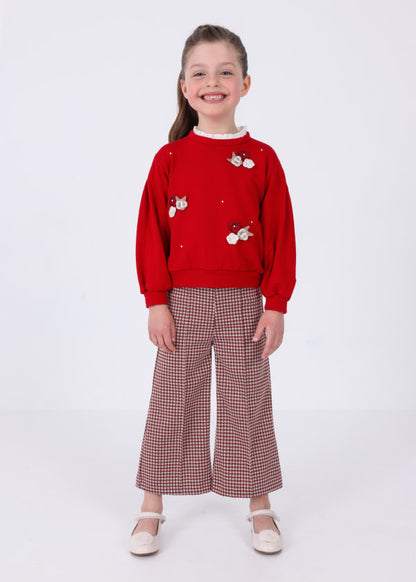 Conj. pantalon punto jacquard MAYORAL Ref. 13/4507/54 Rojo