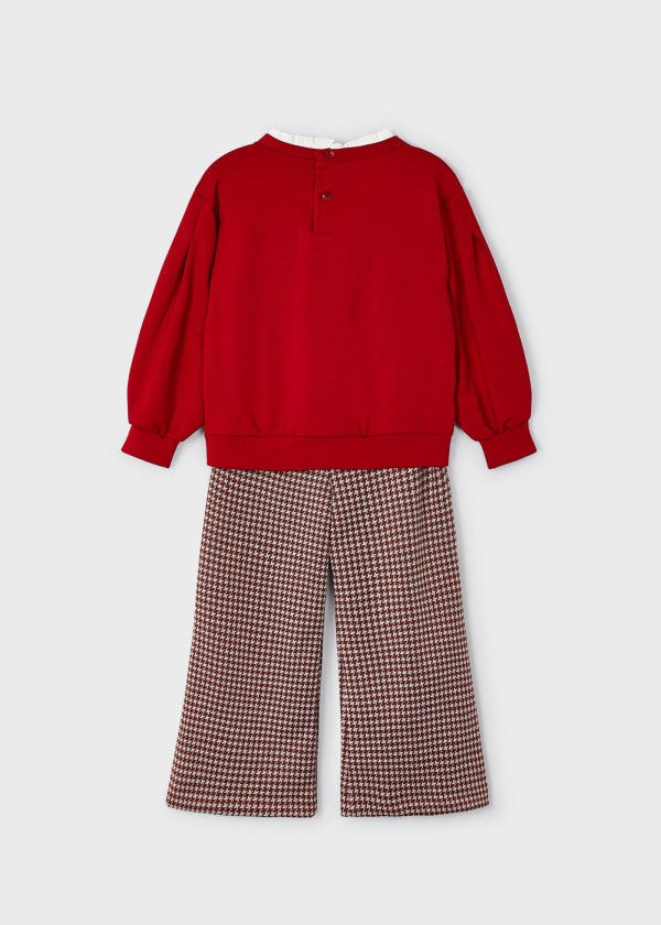 Conj. pantalon punto jacquard MAYORAL Ref. 13/4507/54 Rojo