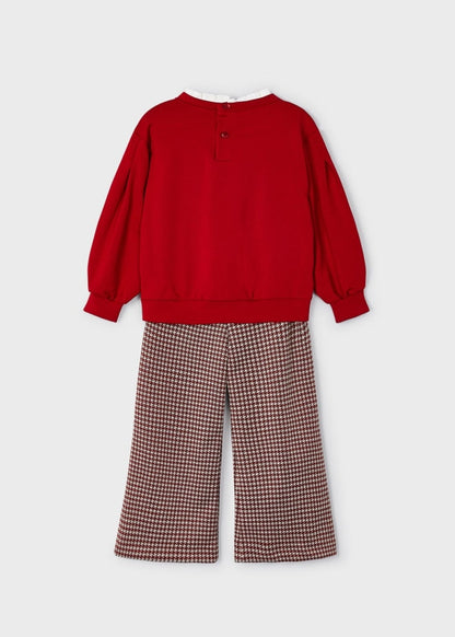 Conj. pantalon punto jacquard MAYORAL Ref. 13/4507/54 Rojo